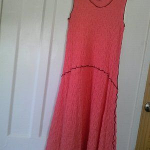 NOBLU/ Coral Summer Dress, Size Small